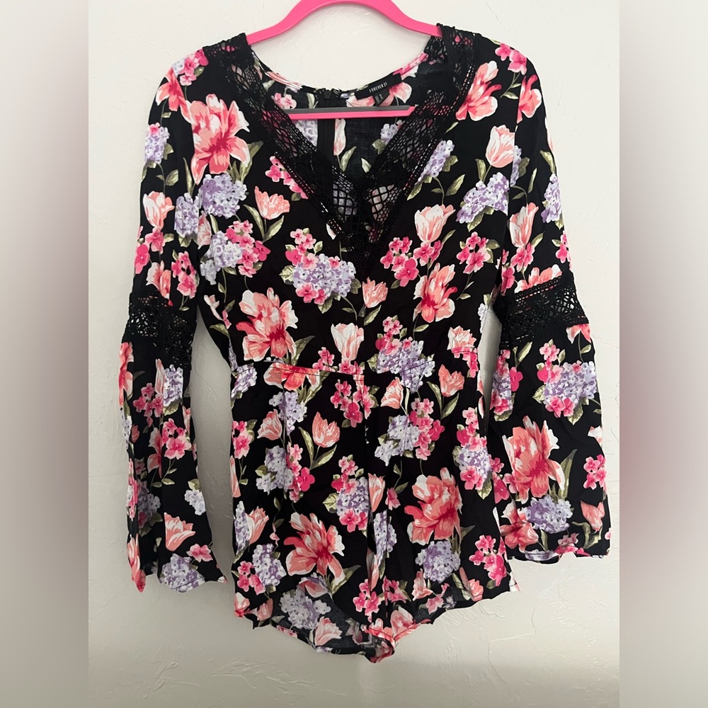 Forever 21 Floral Romper